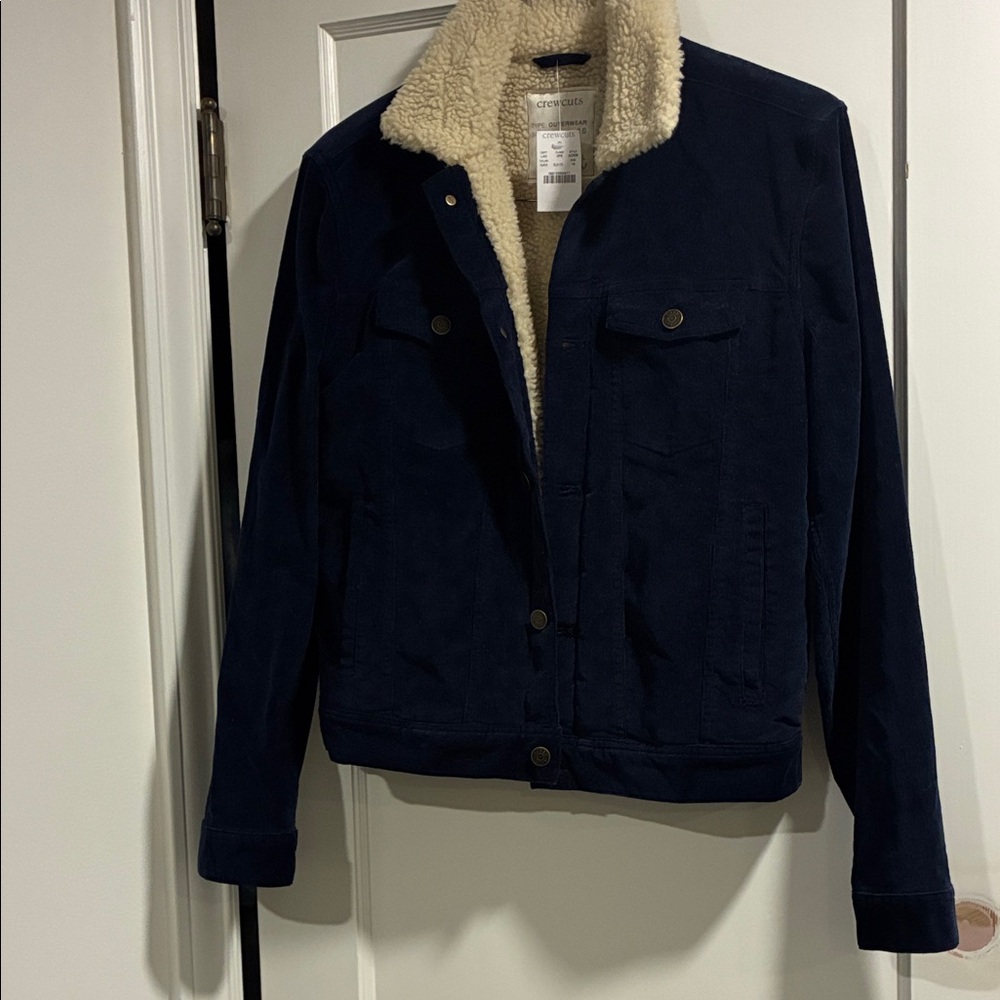 Crewcuts Navy Blue Jacket with Cream Lining